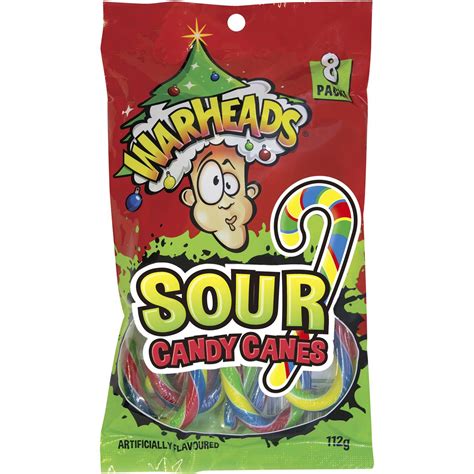 Warheads Super Sour Candy Canes 112g | Woolworths