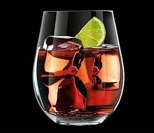 bellemax 400ML Juice and Water Glass Stylish Crystal Highball Drinking ...