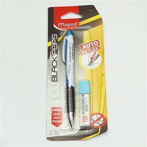 Maped 559510 Black Peps Blue Color Body With 0.5 Fine Auto No-Click ...