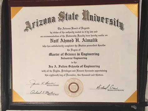 ASU亚利桑那州立大学毕业证展示