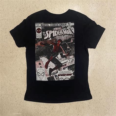 Marvel Spider-man Shirt - Size L (fits a little... - Depop