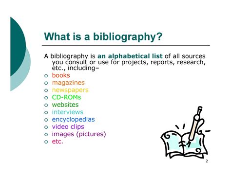 What Is Bibliography Mean at Ethan Fuhrman blog
