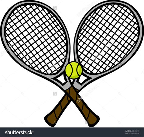 Tennis Ball Racket Clip Art at Jake Woolley blog