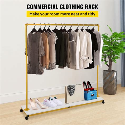 Buy VEVOR Clothing Garment Rack, 59.1 x 14.2 x 63, Heavy-Duty Clothes ...