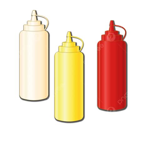 Senf Ketchup Mayonnaise Vektor, Senf, Ketchup, Mayonnaise PNG und ...