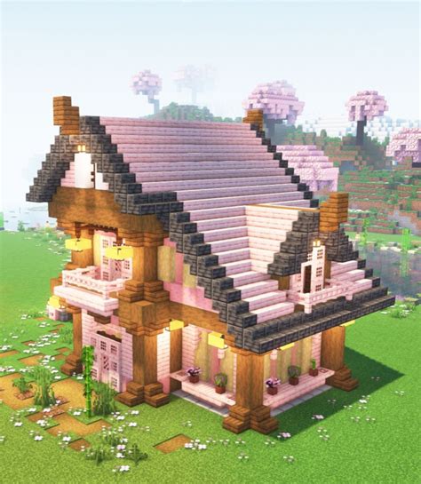 Image result for Cherry Tree Houses Tutorial Minecraft