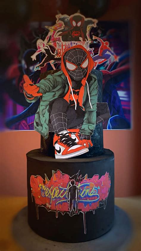 Cake miles morales | Anniversaire