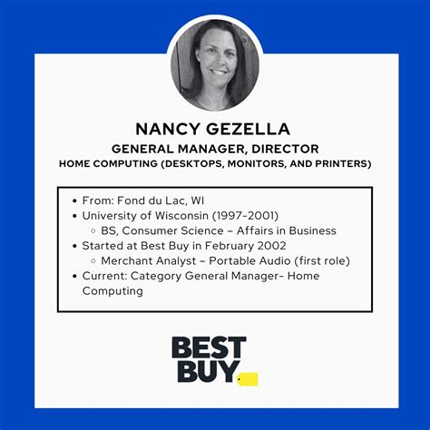 This week, we are excited to welcome Best Buy associates Nancy Gezella ('01) and Simon Capp to ...