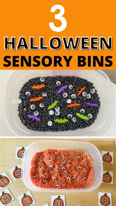 Diy halloween sensory bins for special education – Artofit