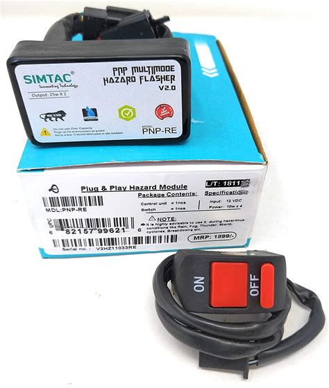 SIMTAC Hazard Flasher Module for Royal Enfield,Interceptor, Classic ...