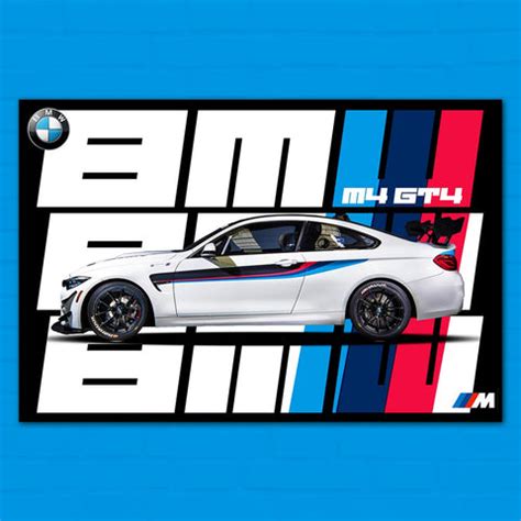 BMW M4-GT4 Poster – Frame Kro
