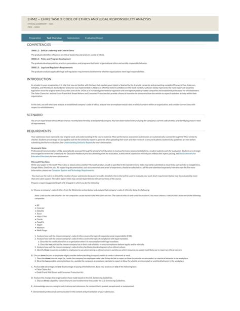 EHM2 Task 3: Analyzing Code of Ethics & Legal Responsibilities in ...