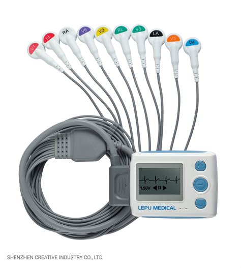 Lepu Dynamic 3 Channels 24 Hours ECG System Holter ECG/ EKG Monitor ECG Recorder/Analyzer ...