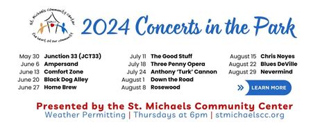Waterfront Concerts in the Park Kick Off in St. Michaels, Muskrat Park ...