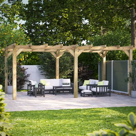 Oren 20' x 12' Pressure Treated Pergola - Which Shed?