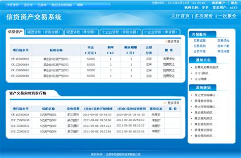北金所信贷资产交易系统北京中百信软件技术有限公司