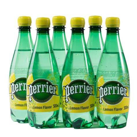 法国Perrier巴黎水500ml瓶装柠檬西柚青柠草莓原味天然矿泉气泡水_虎窝淘