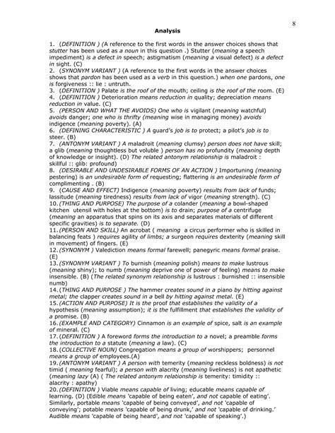 200 important analogies | DOC