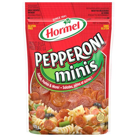 Hormel Smart Label - 12/125G PEPPERONI MINIS FOR CANADA