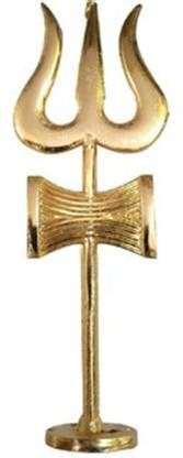 Kesar Zems Trisul Small Decorative Collectible (4601 Yellow) Decorative ...