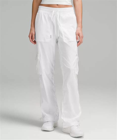 Lululemon Dance Studio Relaxed-fit Mid-rise Cargo Pants In White | ModeSens
