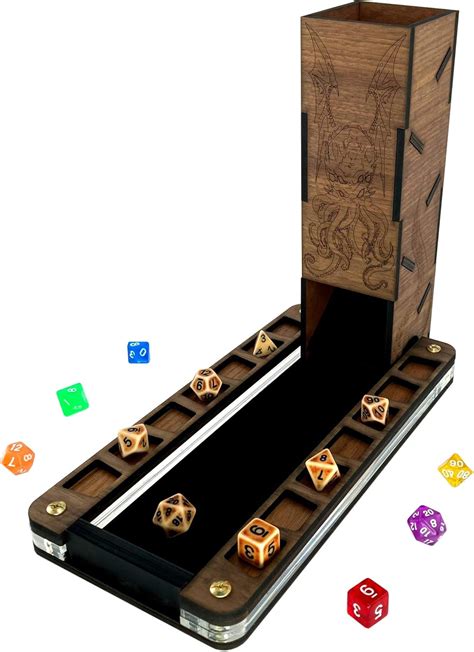 C4Labs Deluxe Walnut Dice Tray and Walnut Cthulhu India | Ubuy