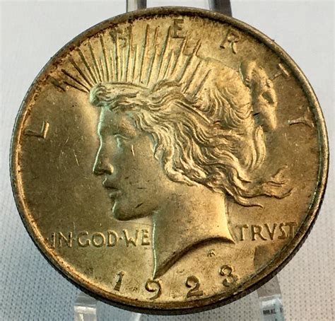 Lot - 1923 US $1 Peace Silver Dollar