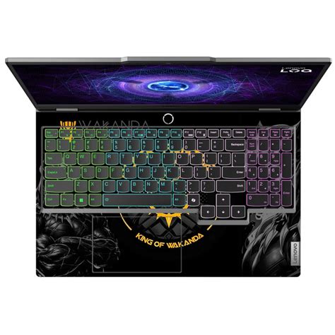 Black Panther Gold Wakanda Emblem Laptop Skin | 3D Embossed 3M Vinyl ...