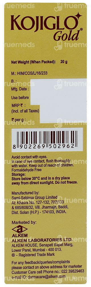 Kojiglo Gold Cream: Uses, Side Effects, Price & Substitutes