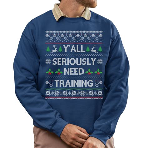 Funny Ugly Xmas Sweater, Funny Christmas Sweatshirt, Santa Knows You ...