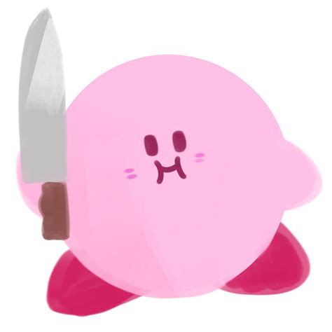 Kirby Knife Sticker, Hobbies & Toys, Memorabilia & Collectibles, Fan ...