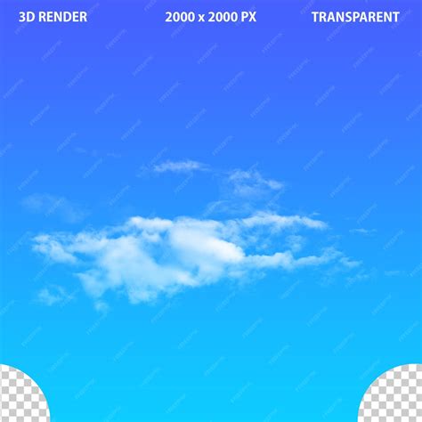Premium PSD | 3D realistic cloud set textures on png transparent background