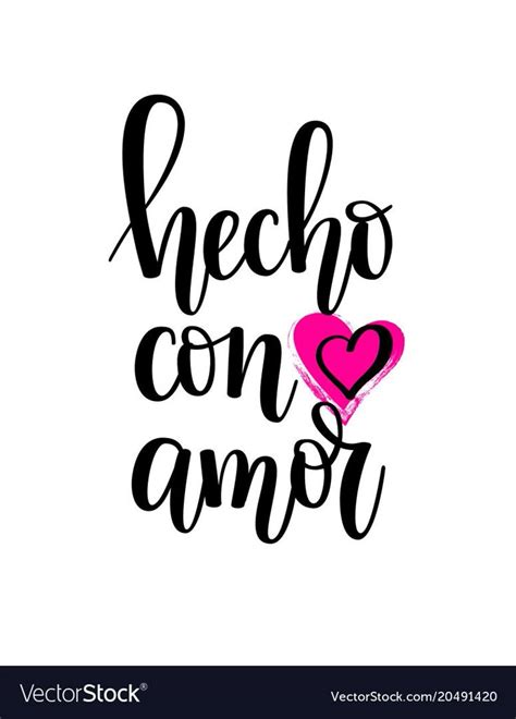 the phrase'pecho con amo'is written in black ink with a pink heart