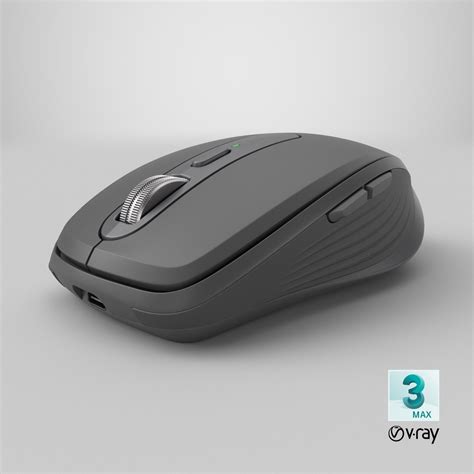 Wireless Mouse Logitech MX Anywhere 3S Graphite 3D - TurboSquid 2389041