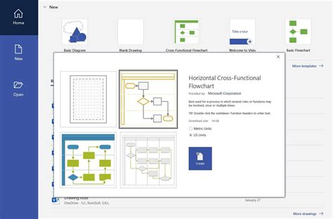 Swimlane Diagram (Flowchart) Feature in Visio