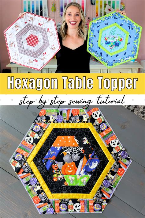 Image result for Hexagon Fabric Table Topper Tutorial