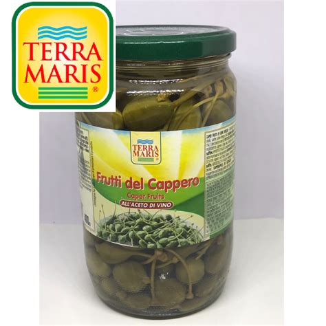 เคเปอร์เบอรี่ในน้ำส้มสายชู650-700g caper12unitsTERRA MARIS CAPERS BERRY IN VINEGAR TM C072เคเปอ ...