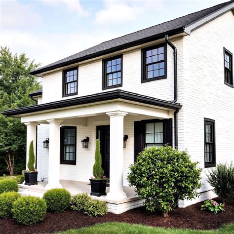 25 Classic White Houses With Black Trim Ideas You'll Love