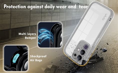 V-TAN Back Cover for Vivo T4x 5G Compatible Case, Transparent Clear ...