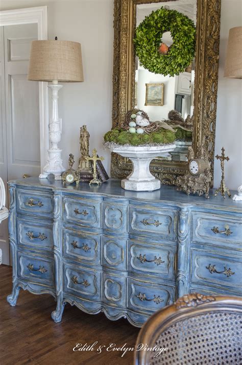 A Blue French Provincial Dresser | Edith & Evelyn