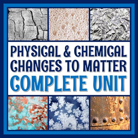 Physical Changes and Chemical Reactions Unit - Flying Colors Science