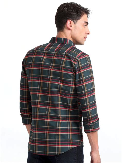 Checkmate Multi Checks Shirt Mineral Green – Espanshe