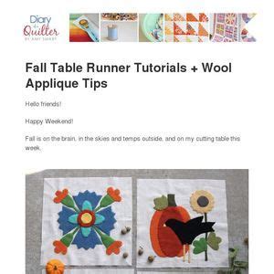 Image result for Applique Table Runner Tutorial