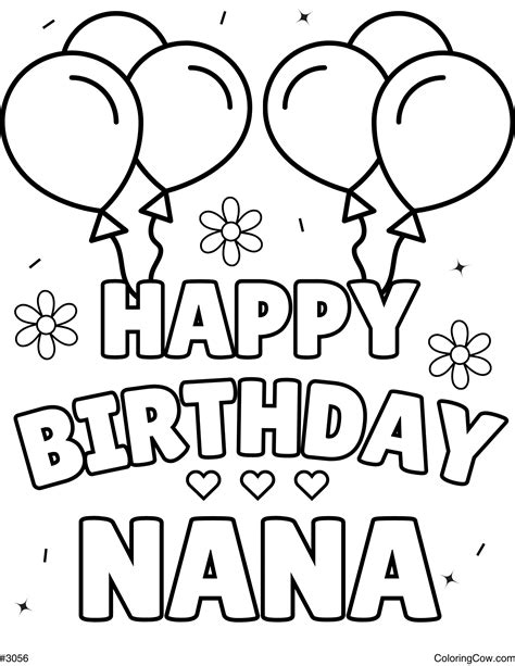 Happy Birthday Nana Cards Printable | Fanny Printable