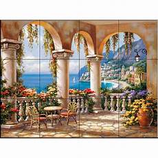 Mural Wall Tiles by The Tile Mural Store Terrace Arch I 24 In X 18 In Mural Wall Tiles