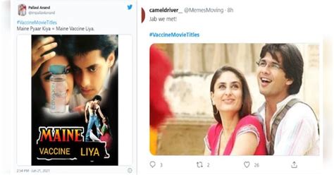 Vaccine Movie Titles twist on twitter | Bollywood-Vaccine ମଧ୍ୟରେ ଗଢି ...