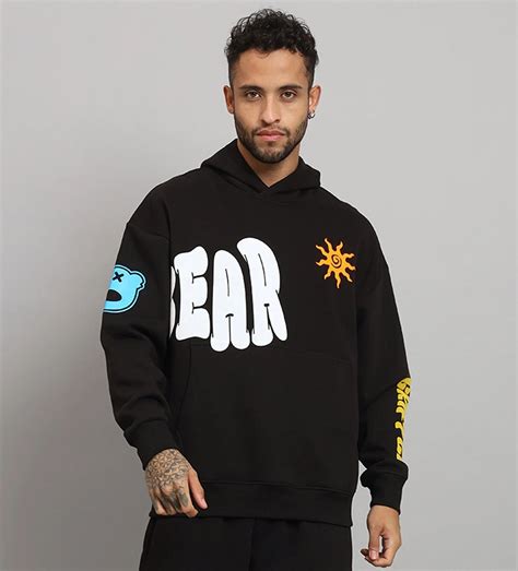 BEAR Print Oversized Hoodie – griffel