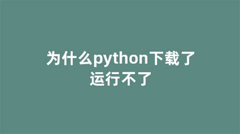 Why Won T My Python File Run 的图像结果