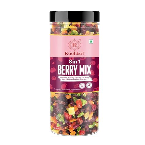 Ragbhat 8 Berries Mix 200g | Premium Dried Berries Without Sugar ...