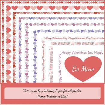 HAPPY VALENTINES DAY!! Primary and Writing Paper (Valentine's Day ...